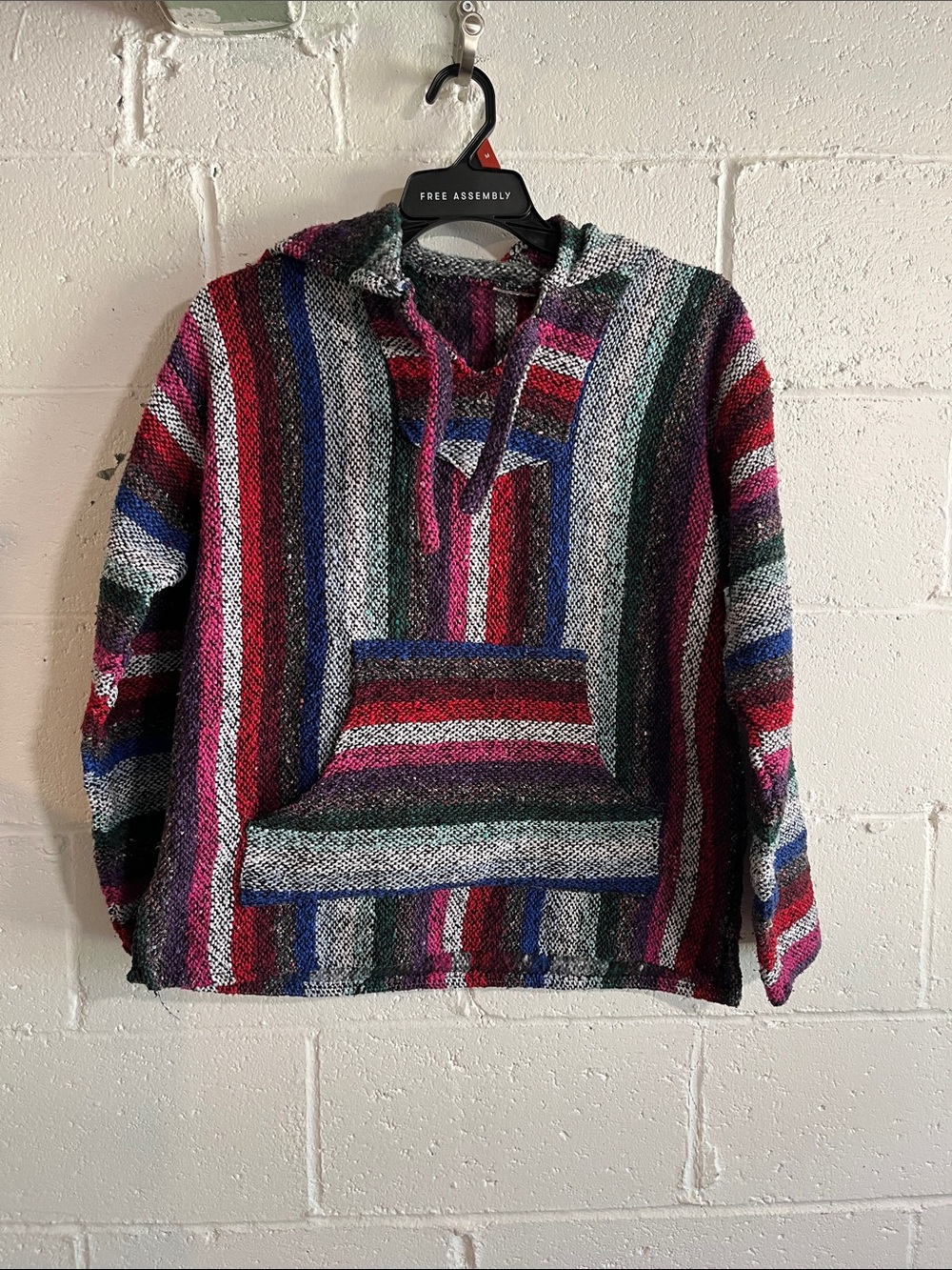 Striped Baja Hoodie Sweater